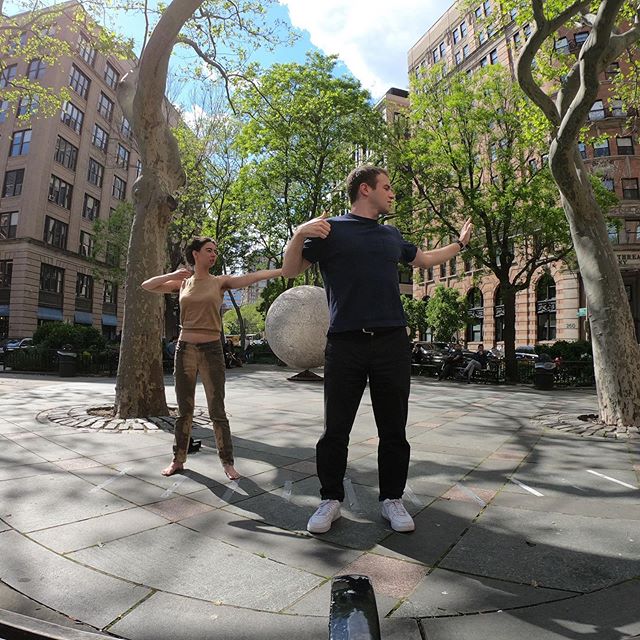 Silent standup in the park